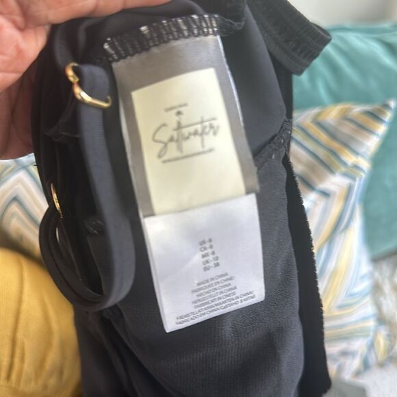 Saltwater Black One Piece Swimsuit 8 - Picture 7 of 9